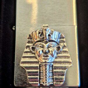 Sharp 2016 Egyptian Tutankhamun 3D Emblem Zippo Lighter